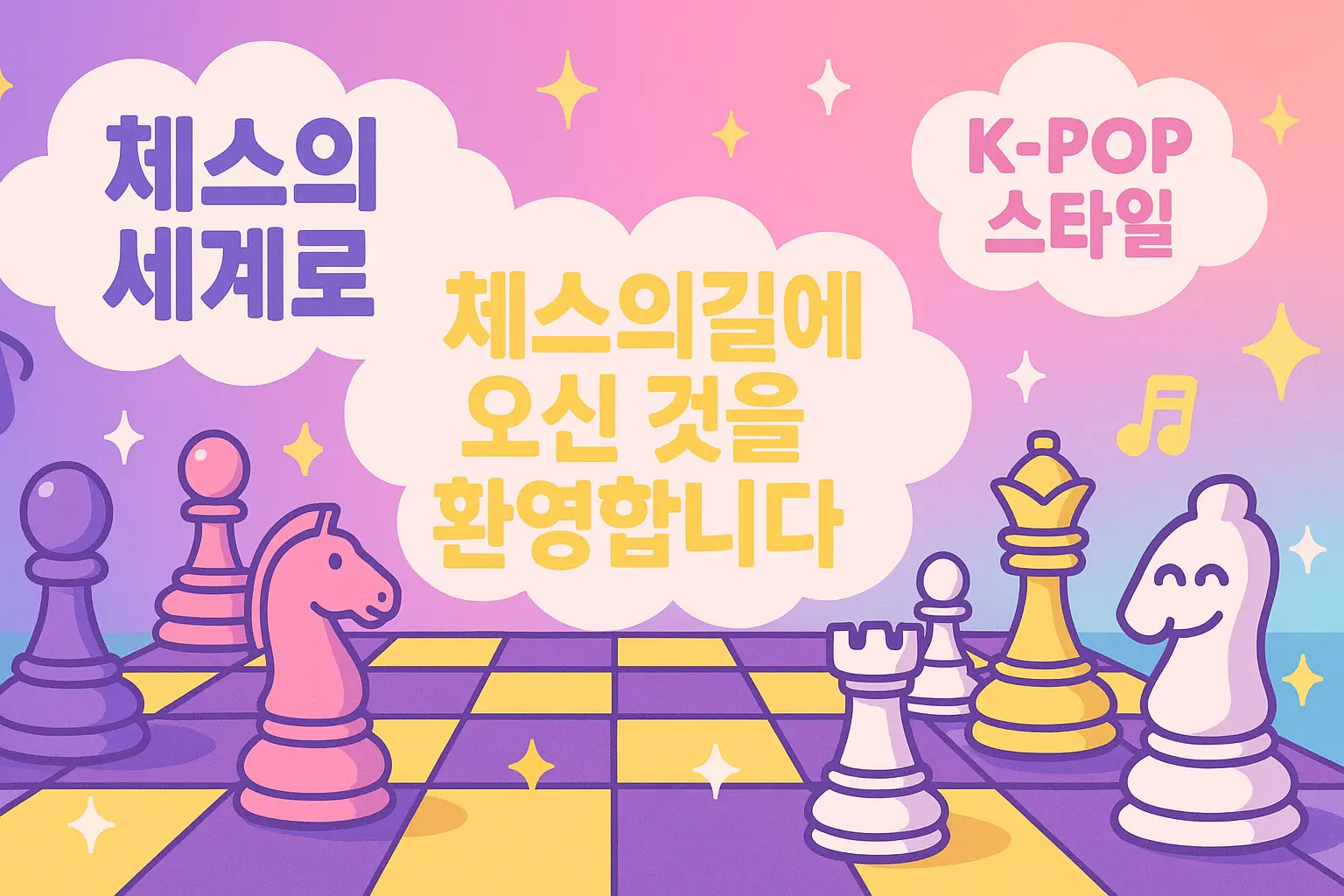 K-POP 스타일 체스보드